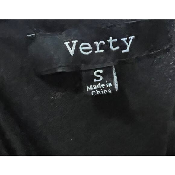 Verty Sequin Dress Black Mini Bodycon V-Neck Stretchy Party Evening Womens Small - Picture 8 of 9